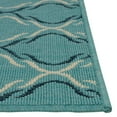 thumbnail image 6 of Unique Loom Outdoor Trellis Collection Area Rug - Parmaklik (9' x 12' Rectangle Teal/Navy Blue), 6 of 7