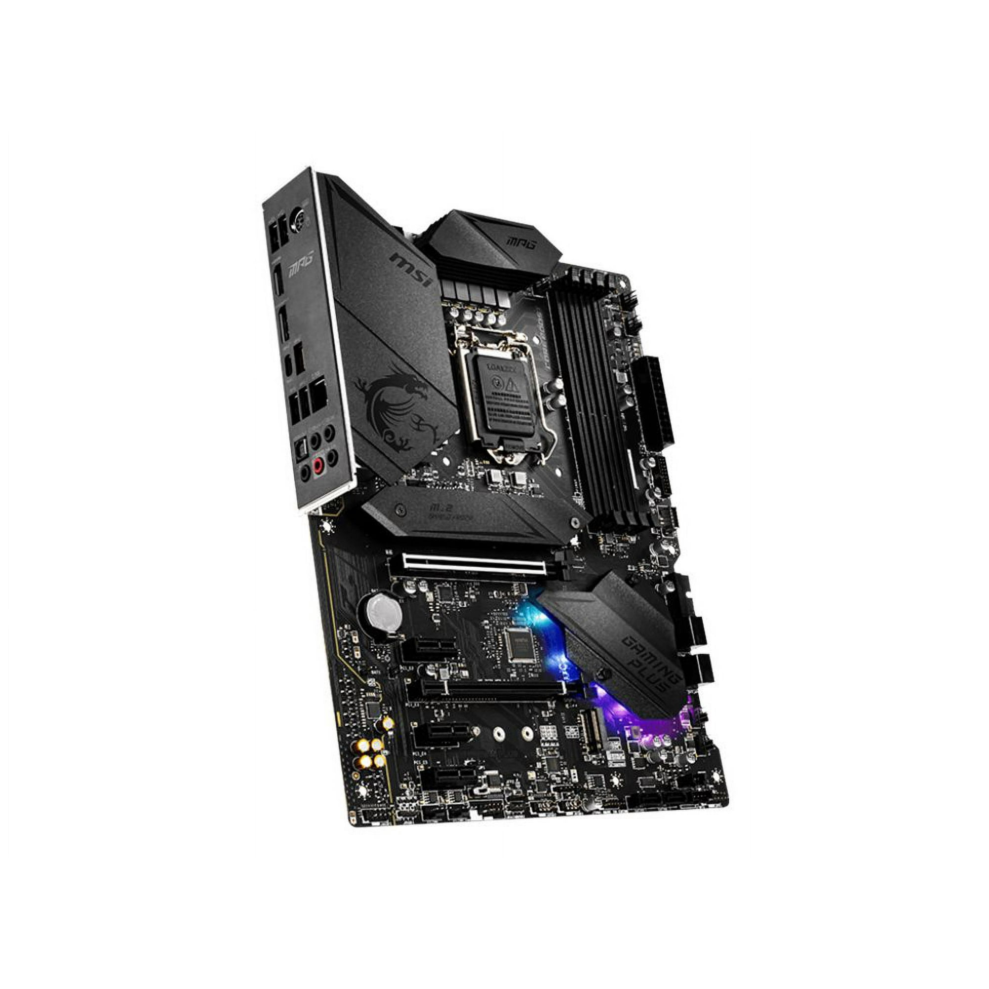 MSI MPG Z490 GAMING PLUS Motherboard ATX LGA1200 Socket Z490  Chipset USB-C Gen2, USB-C Gen1, USB Gen 1, USB Gen  Gigabit LAN