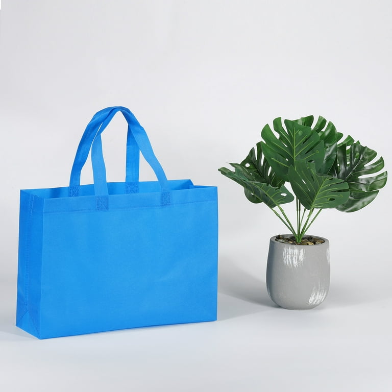 Uxcell 30x40cm Non-Woven Horizontal Style Reusable Gift Bag, Sky