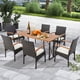 thumbnail image 4 of Set de 2 Sillas de Mimbre Costway con Reposabrazos Cojín para Patio Ratán PE Exterior Marco Metal, 4 of 8
