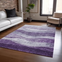Addison Rugs Chantille Indoor/Outdoor Transitional Swirls Lavender Washable Rectangle Rug, 2'6" x 3'10"