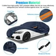 thumbnail image 2 of LEEYNEER Housses de Voiture Complètes pour Berline Housse de Voiture Imperméable Toutes Saisons Coupe-Vent Anti-Poussière Protection UV Résistant aux Rayures Intérieur Extérieur, 2 of 10