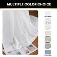 thumbnail image 4 of H.VERSAILTEX Linen Blended Curtains Grommet Semi-Sheer Curtains Light Filtering Panel Drapes for Bedroom, 2 Panels, 52" x 84", Off White, 4 of 7