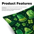 thumbnail image 2 of Saint Patrick's Day Covers with Unique Patterns, Set of 2 Decorative Throw Pillow Inserts for Sofa Bed Couch, 16x16/18x18/20x20 Inches, Ideal for Home Decor and Gifting, 2 of 6