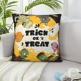 thumbnail image 6 of ZICANCN Halloween Trick or Treat Decorative Throw Pillow Covers , Couch Sofa Decorative Knit Pillow Covers for Living Room Farmhouse 26"x26", 6 of 8