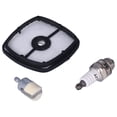 thumbnail image 3 of Repower Tune Up Kit, Reliable Replacement Not Easy To Damage Air Filter Spark Plug Kit  For SRM210 Lawn Mower Accessories, 3 of 8