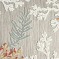 thumbnail image 2 of LR Home Coral Reef Hi-Low Coastal Gray Taupe Indoor Outdoor Area Rug, 2 of 8