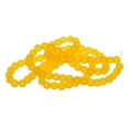 thumbnail image 2 of Frosted Glass Round Beads Strand Jewelry Making Charms DIY Necklace Bracelet Yellow, 2 of 8