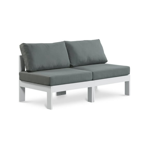 Meridian Furniture Nizuc Grey Outdoor Patio Modular Sofa
