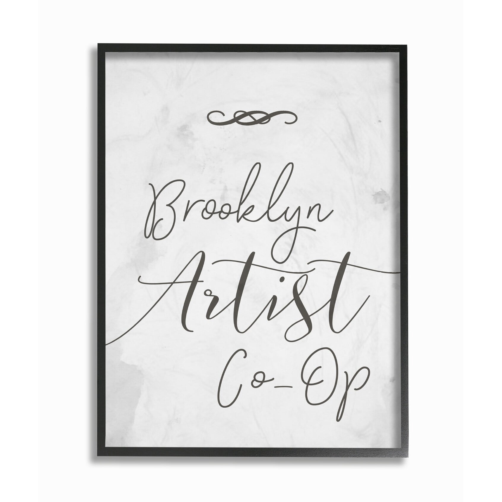 Stupell Brooklyn Artist Co-Op Typography Framed Giclee Texture Art 16 x 20