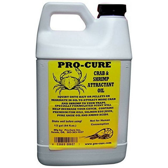 Pro-Cure Crab and Shrimp Fishing Attractant Bait Oil, 64 oz