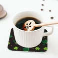 thumbnail image 5 of Naloa St. Patrick's Day8 Coasters for Set of 4 - PU Leather Coasters, Coasters for Table Cup Tea Coffee Beer, Decorative for Kitchen Homedecor (Round), 5 of 6