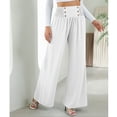 thumbnail image 2 of Pantalones casuales para mujer, pantalones anchos para mujer, pantalones anchos de cintura alta para mujer, pantalones anchos de cintura alta elásticos, pantalones anchos de alta capacidad, 2 of 7