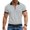 Gray, variant on ZUKMRJPC Mens Short Sleeve Shirts Quarter Zip Casual Collared Summer Golf Shirts Slim Fit Lightweight Athletic Workout Summer Tops