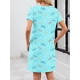 thumbnail image 2 of Avidlove Cotton Nightgowns for Women Short Sleeve Sleep Shirts Soft Nightdress Sleepwear, 2 of 6
