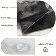 thumbnail image 6 of 3'x5' Area Rugs, Black Ombre Mountain Indoor Outdoor Area Rug for Living Room Bedroom, Nature Abstract Art Marble Gradient Washable Bathroom Rugs Kitchen Floor Carpet Mats Home Decor Aesthetic, 6 of 8