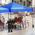 thumbnail image 2 of Costway Pop up Canopy Tent, Heavy-duty Easy Setup Gazebo Shelter with Wheeled Bags Blue, 2 of 10