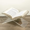 thumbnail image 4 of Book Reading Rack Acrylic Desktop Book Album Magazine Display Rack X Type, 4 of 9