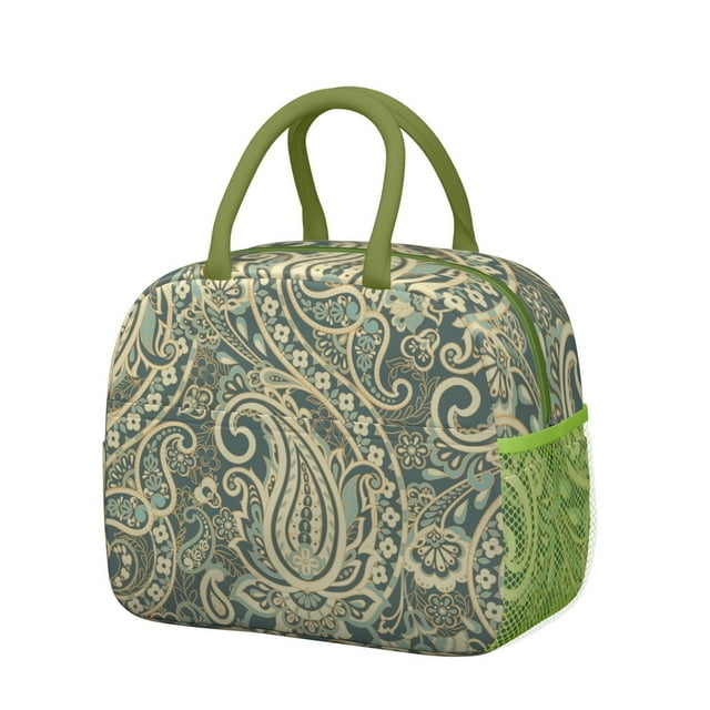 Classic Mandala Insulated Lunch Tote – Chic Floral Pattern, Portable Thermal Cooler Bag