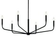 thumbnail image 4 of 52719BK Kichler Lighting Madden - 6 Light Chandelier-18.25 Inches Tall and 38 Inches Wide-Black Finish, 4 of 7
