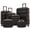6-piece Black Brown, variant on JUYG ABS Hardshell Luggage Set, Dual Spinner Wheels