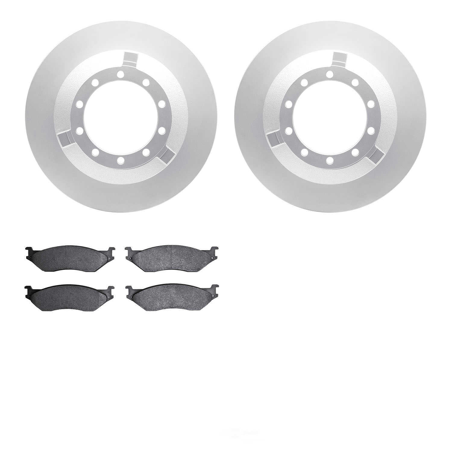 Dynamic Friction Company 4502-99107 DFC GEOSPEC Rotors with 5000 Advanced Brake Pads