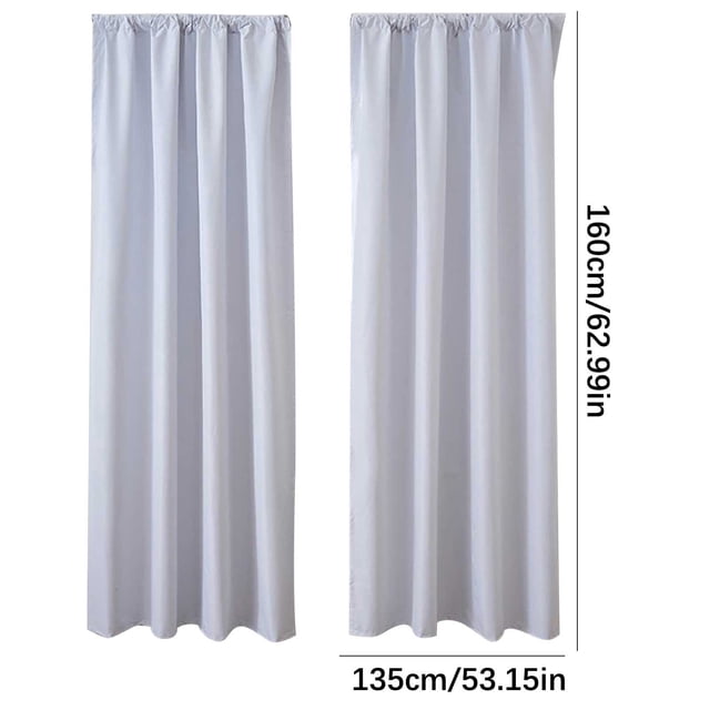Curtains For Bedroom And Kitchen Scandinavian Solid Color Blackout Curtains 2 Pack