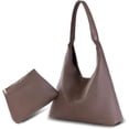 thumbnail image 2 of LHSHIDU Slouchy Bags for Women Retro Vegan Leather Purse Luxury Designer Shoulder Bag Fashion Shopping Tote Bag 2pcs, 2 of 9