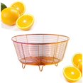 thumbnail image 1 of QIBOORUN Fruit Basket Bowl Stainless Steel Fruit Storage Basket Wire Bowl for kitchen with Bread Vegetables, Sleek Design With Sturdy Steel Construction -Red, 1 of 4