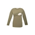 thumbnail image 5 of LVMA2700 - 100% premium Cotton - Women Long Sleeve Nursing Maternity T-Shirt, 5 of 8