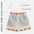 thumbnail image 3 of FORMRS Boys Swim Trunks Quick Dry Mesh Lining Beach Boardshorts, Sizes XS-XL, Rusty Orange Plaid, 3 of 7