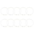 thumbnail image 1 of Shisuyan 10Pcs Shower Curtain O Rings Clear Shower Rings Hook Hanger Bath Drape Loop, 1 of 8