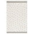 thumbnail image 2 of SAFAVIEH Easy Care Leptis Polka Dot Cotton Machine Washable Area Rug, Ivory/Black, 6' x 9', 2 of 12