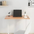 thumbnail image 1 of vidaXL Table Top Light Brown 80x50x2 cm Treated Solid Wood Oak, 1 of 4