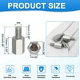 thumbnail image 2 of 4 piezas M6x10mm macho a 1/4-20x15mm hembra tornillos espaciadores, 2 of 6