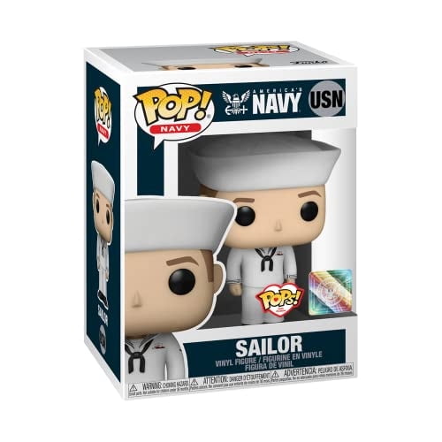 POP Funko con Propósito: Marina Militar - Masculino, Multicolor, Estándar, (46737) Funko POP