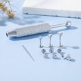 thumbnail image 5 of LAURITAMI 18G Flat Back Stud Earrings for Women Hypoallergenic Surgical Steel Internal Thread Tragus Cartilage Conch Nose Piercing Jewelry Be Equipped With Piercing Ball Grabber Tool, 5 of 5