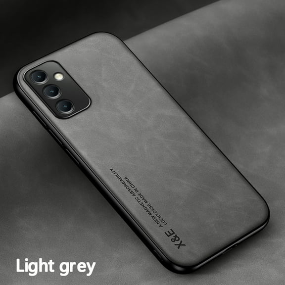 Allytech Galaxy A14 5G Case, Silky Leather TPU Anti-scratch Shockproof Military Grade Protective Lightweight Slim Fit Shell Case Cover for Samsung Galaxy A14 5G 6.6" - Lightgray