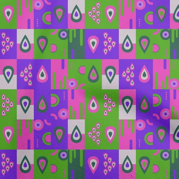 oneOone Viscose Jersey Green Fabric Abstracts Sewing Fabric By The Yard Printed Diy Clothing Sewing Supplies 60 Inch Wide