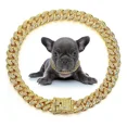 thumbnail image 2 of Collar For Perro Con Diamantes, Cadena Grande De Oro, Color, 2 of 7