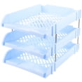 thumbnail image 2 of Paper Letter Tray Desk Organizer 3-tier Document Letter Tray Office File Paper Tray Vertical File Sorter, 2 of 9