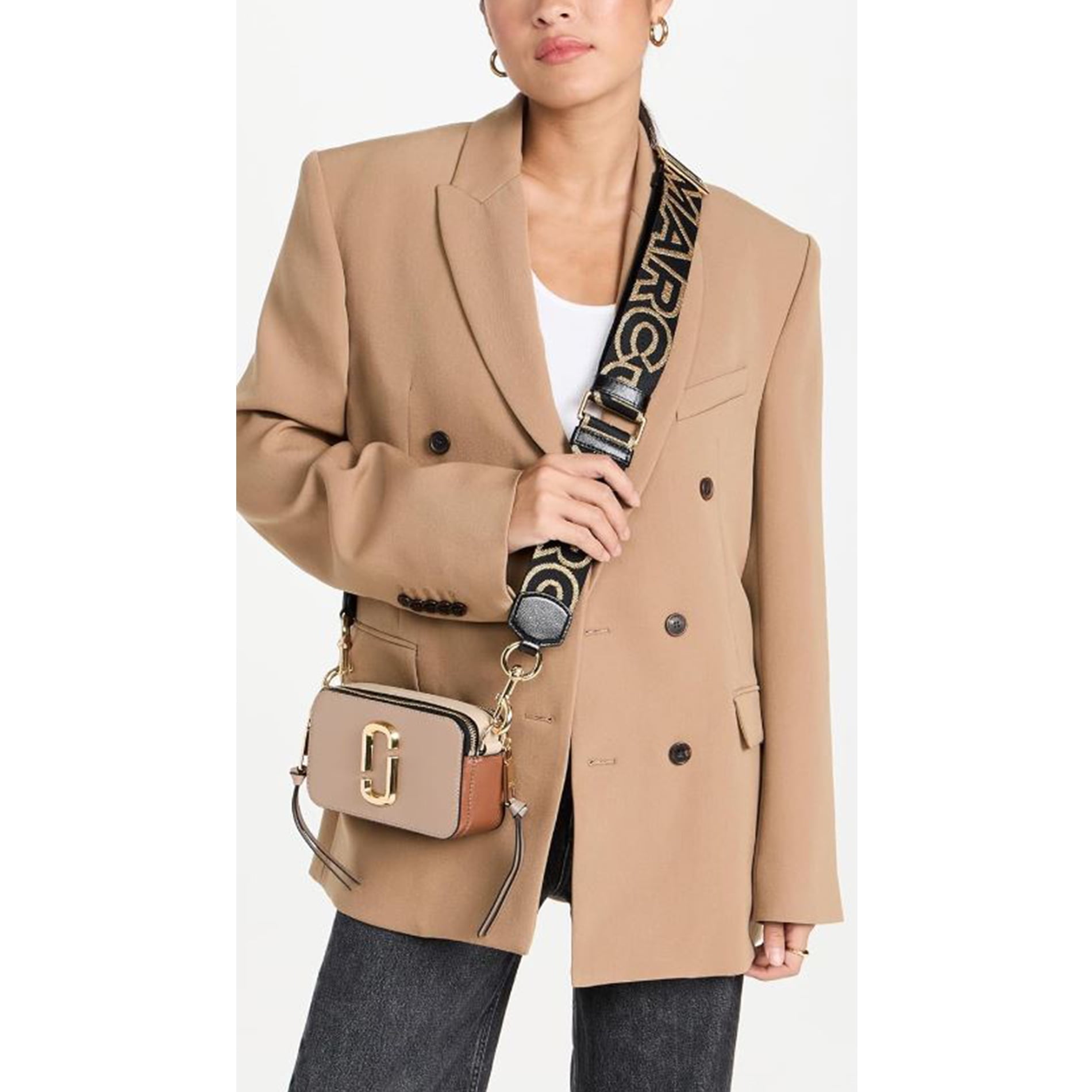 Marc Jacobs Women's The Snapshot Bag, Cement/Multi