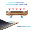 thumbnail image 4 of Easy_Way Patinetas completas - Patinetas estándar para principiantes, niños, niñas, adolescentes - Tabla de skate Canadian Maple Cruiser Pro de 31 x 8 pulgadas, patinetas (ciervo), 4 of 5