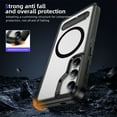 thumbnail image 5 of Decase Magnetic case for Samsung Galaxy S22 Case,Built-in Kickstand,Compatible with Mag-Safe, Dual-Layer Protection Military Grade Protective Phone Case for Samsung Galaxy S22,Black+Clear, 5 of 7