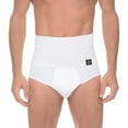 thumbnail image 3 of Men's High Waist Shapewear, Slimming Body Shaper Tummy Control Shapewear Waist Abdomen Trimming Stretch Boxer Brief, 2 Pack, 3 of 7