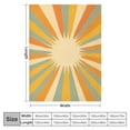thumbnail image 4 of Fenyluxe Sunburst Pattern Print Throw Blanket for Bed Couch Car | Soft Flannel Blanket Gifts for All Seasons | Lightweight and Anti-Wrinkle Blanket - 3 Sizes Available 60x80in, 4 of 6