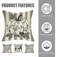 thumbnail image 3 of Happy Fall White Pumpkin Decorative Throw Pillow Covers 20 x 20 Set of 4, Autumn Gray Leaves Polka Dots Stripes Porch Patio Outdoor Pillowcase Buffalo Plaid Farmhouse Cushion Case Home Decor, 3 of 6