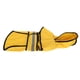 thumbnail image 4 of Chubasquero para perros con capucha, impermeable, ajustable, con tira reflectante, amarillo, talla M, 4 of 14