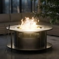 thumbnail image 2 of Kullavik 25" Wood-Burning Smokeless Fire Pit with 37" Extension Table - Stainless Steel Outdoor Fireplace ,Wood Burning Fire Pit for Outside, 2 of 8
