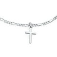 thumbnail image 2 of Bling Jewelry Womens Religious Multi Charm Dangling Cross Bracelet Communion .925 Silver 7", 2 of 4